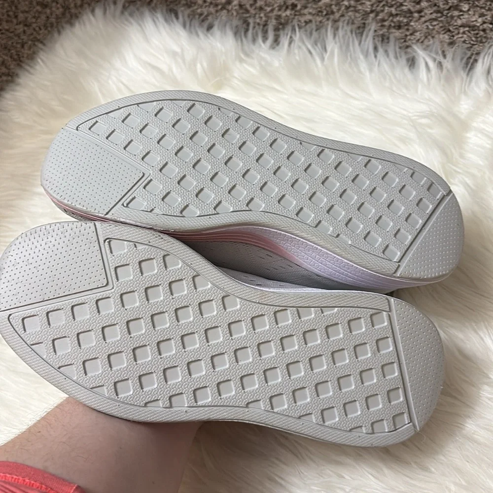 Z By Zella Light Grey Pink White Sneakers Size 5.5
